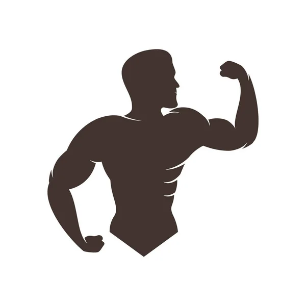 Modèle Conception Vectorielle Logo Gym — Image vectorielle