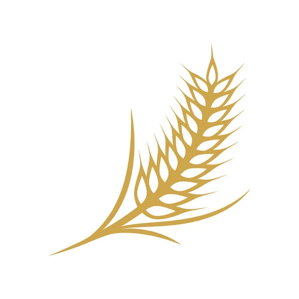 Buğday Logosu Şablonu Vektör Çizimi Tasarımı — Stok Vektör