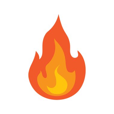 Ateş alevi logosu vektörü, yağ, gaz ve enerji logosu kavramı