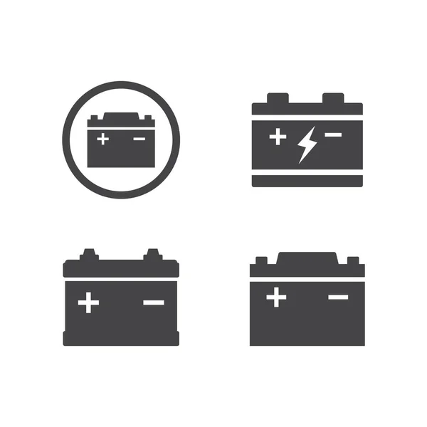 Battery Icon Vector Flat Design Шаблон — стоковый вектор