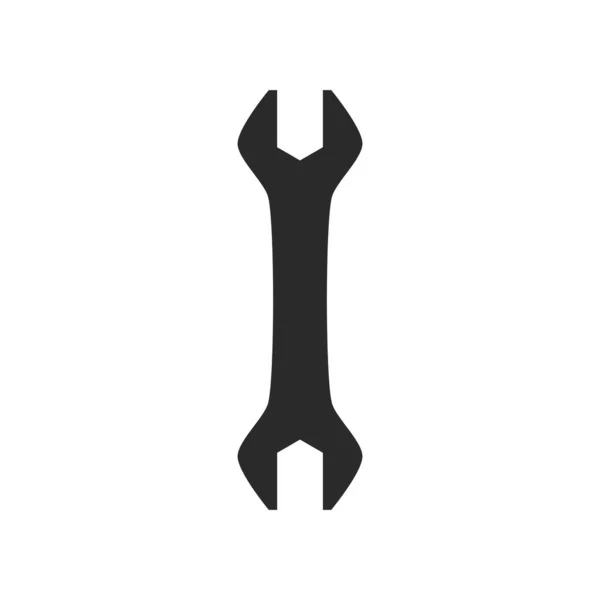 Wrench Logo Vector Flat Design — 图库矢量图片