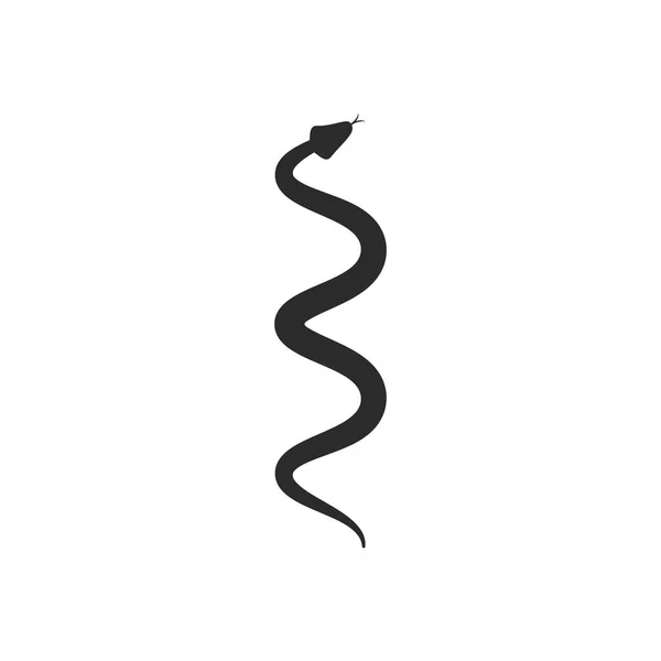 Snake Logo Vector Ilustration Sjabloon — Stockvector