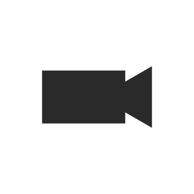 Film kayıt simgesi vektör düz tasarım şablonu