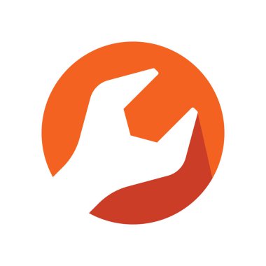 Bakım logosu vektör düz tasarım şablonu