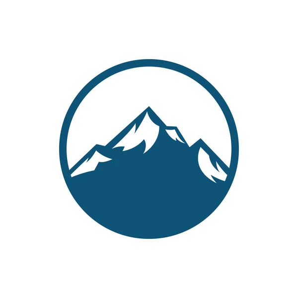 Σχεδιασμός Διανυσματικού Λογότυπου Απεικόνισης Βουνού — Διανυσματικό Αρχείο