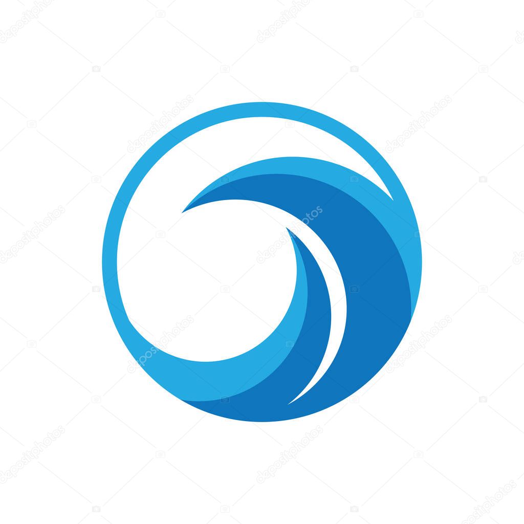 Water splash illustration vector flat design