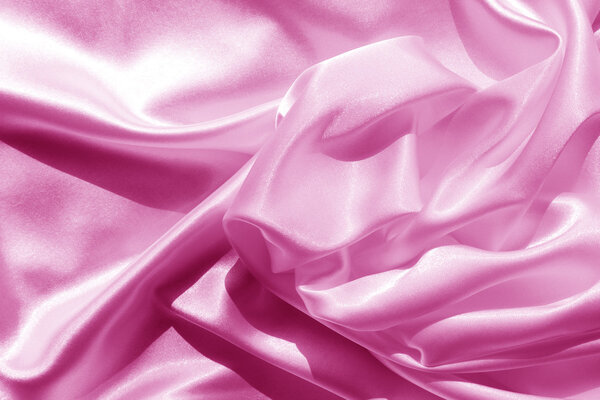 Pink silk fabric background