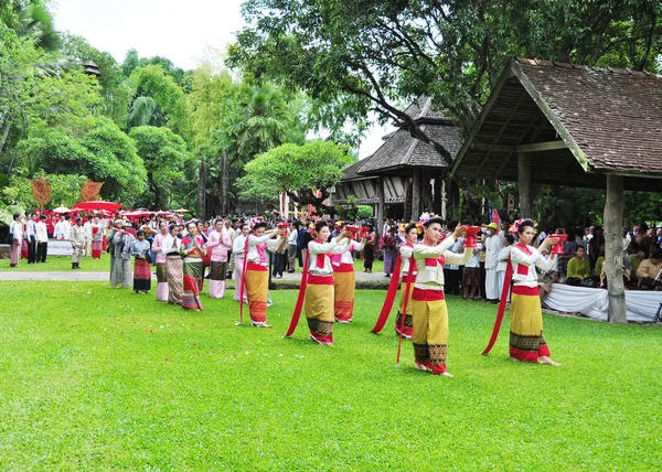 Traditionelle Veranstaltung der thailändischen Lanna — Stockfoto