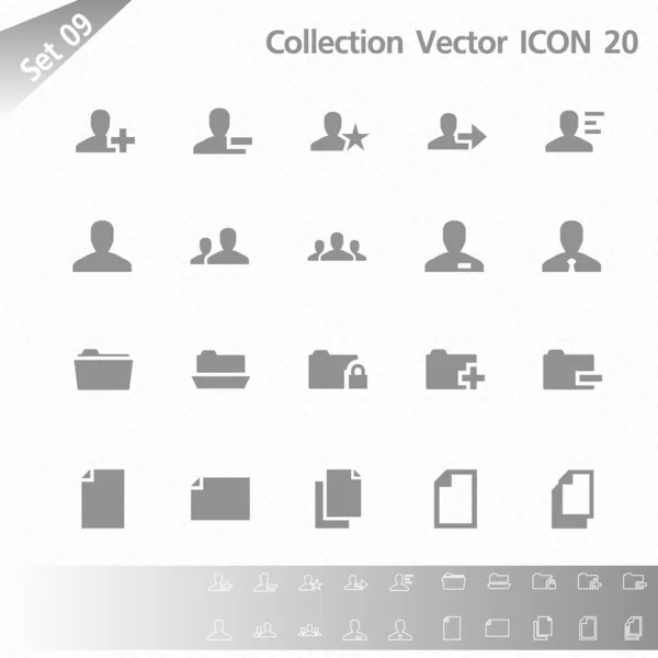 Icon set vector — Stock Vector