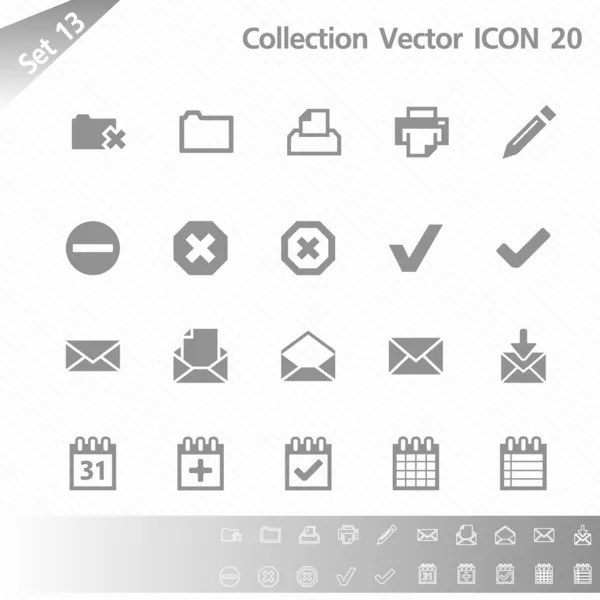 Icon set vector — Stock Vector