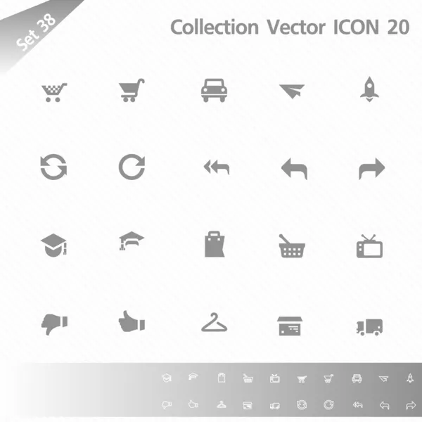 Vettore set icona — Vettoriale Stock