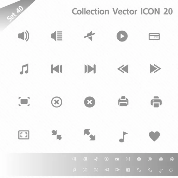 Icon set vector — Stock Vector