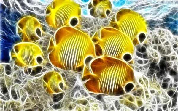 Fish Art sfondo astratto — Foto Stock