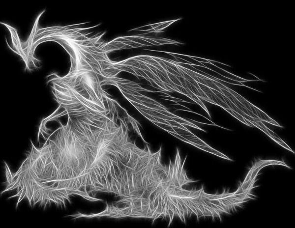 Projeto de arte do dragão — Fotografia de Stock