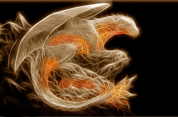 Projeto de arte do dragão — Fotografia de Stock