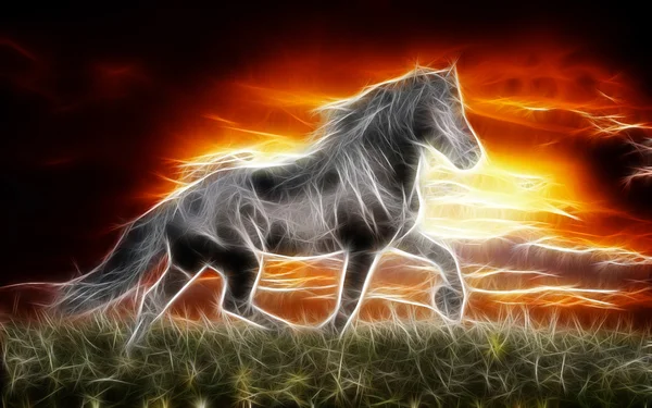 馬のアート デザイン — ストック写真