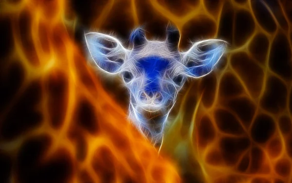 Žirafa umění design — Stock fotografie