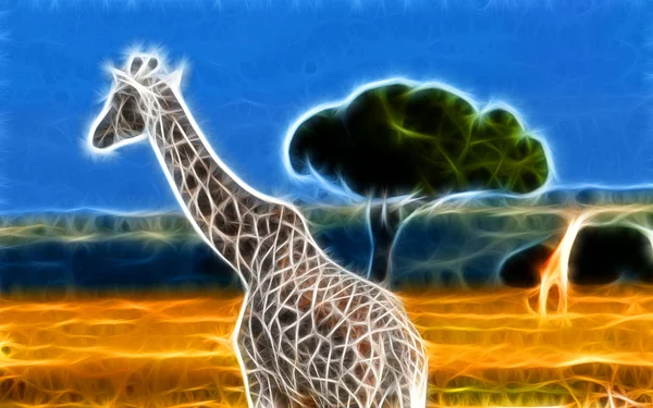 Giraffen-Kunstdesign — Stockfoto