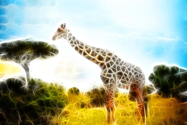 Arte giraffa Design — Foto Stock