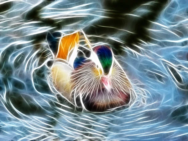 Ördek sanat tasarım — Stok fotoğraf