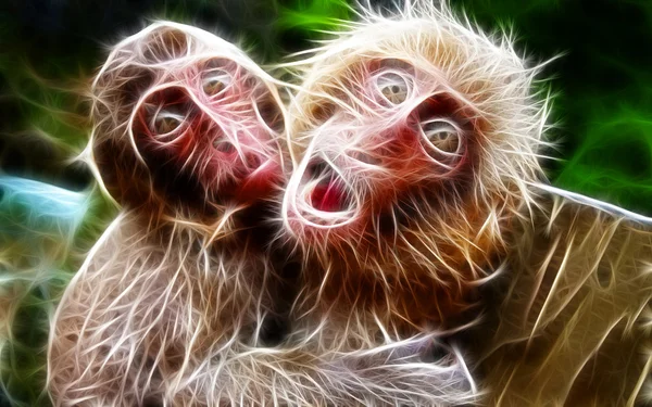 Projeto da arte do macaco — Fotografia de Stock
