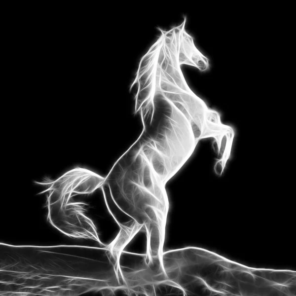 Disegno arte cavallo — Foto Stock