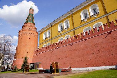 Moskova. Kızıl meydan. Kremlin.
