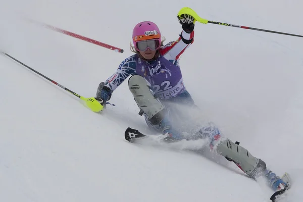 Fra: Alpine Kayak Val D'ISERE'süper kombine — Stok fotoğraf