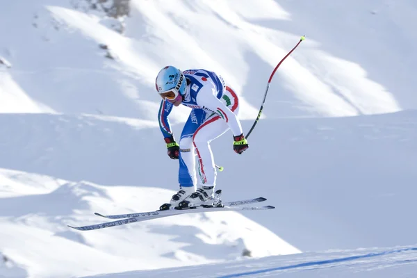 FRA: Alpine narciarskim Val D'Isere zjazd — Zdjęcie stockowe