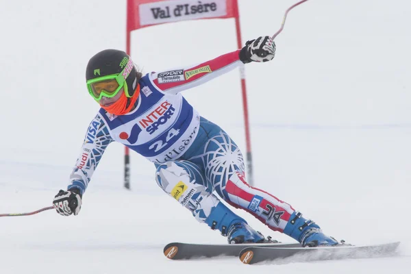 FRA: Sci alpino Val D'Isere Donne DH trg1 — Foto Stock