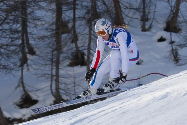 FRA: Горнолыжный спорт Val D 'Isere Женщины DH trg2 — стоковое фото