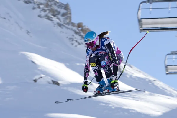 FRA: Esqui alpino Val D 'Isere downhill — Fotografia de Stock