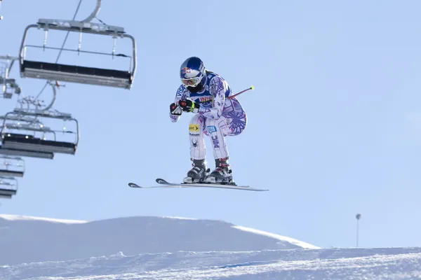 Fra: Alpine Ski Val D'Isere afdaling — Stockfoto