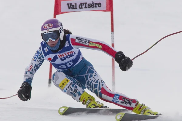 FRA: Alpine skiing Val D'Isere Women DH trg1 — Stock Photo, Image