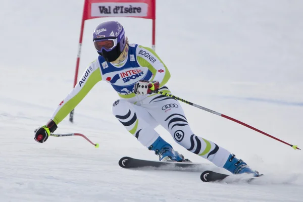 Fra: Alpine Kayak Val D'ISERE'kadınlar Dh trg1 — Stok fotoğraf