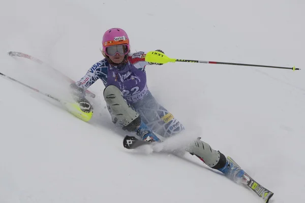 Fra: Alpine Kayak Val D'ISERE'süper kombine — Stok fotoğraf