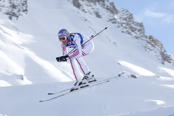 FRA: Alpine skiing Val D'Isere downhill — Stock Photo, Image