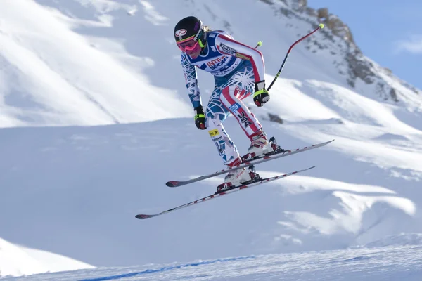 FRA: Esqui alpino Val D 'Isere downhill — Fotografia de Stock