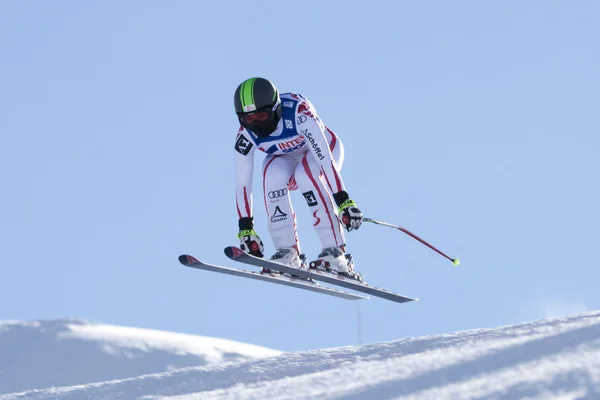 FRA: अल्पिन स्कीइंग व्हॅल डी'आयएसईआर डाउनहिल — स्टॉक फोटो, इमेज