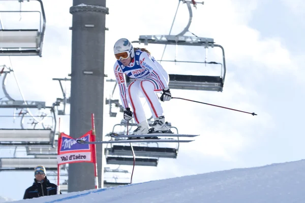 FRA: Esquí alpino Val D 'Isere cuesta abajo —  Fotos de Stock