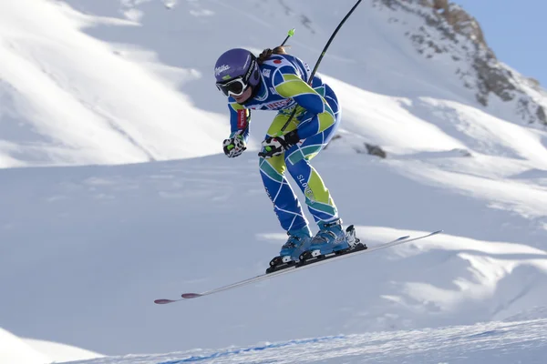 FRA: Alpine skiing Val D'Isere downhill — Stock Photo, Image