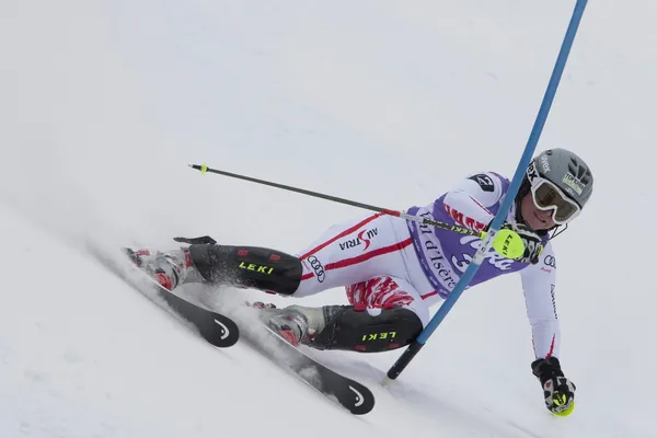 FRA: Alpine skiing Val D'Isere Super Combined. Margret Altacher — Stockfoto