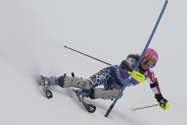 FRA: Alpine skiing Val D'Isere Super Combined. Julia Mancuso — Stock Photo, Image