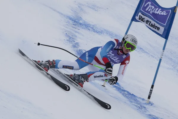 Fra: alpine ski val d'isere super gecombineerd. Denise feierabend. — Stockfoto