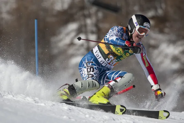 Fra: アルペン スキー val d ' isere の男子スラローム。ブランデンブルクは — ストック写真