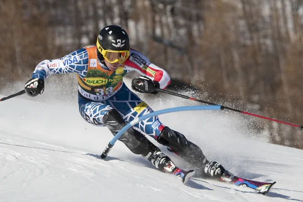 FRA: Alpine skiing Val D'Isere men's slalom. CHODOUNSKY David. — Stock Photo, Image