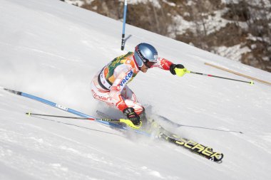 FRA: Alpine skiing Val D'Isere men's slalom clipart