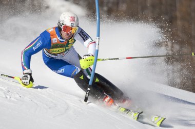 Fra: alpine Kayak val D'ISERE'erkekler slalom. Brüt stefano.