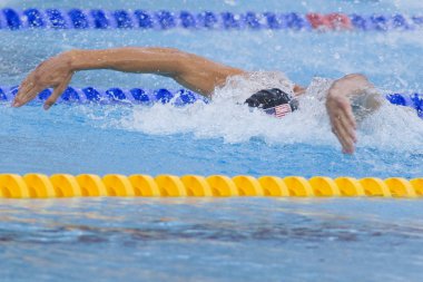Kay: Dünya Su Sporları Şampiyonası - Erkekler 4 x 100 m karışık son. Michael phelps.