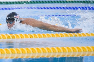 SWM: World Aquatics Championship - Mens 200m butterfly semi final. Michael Phelps.